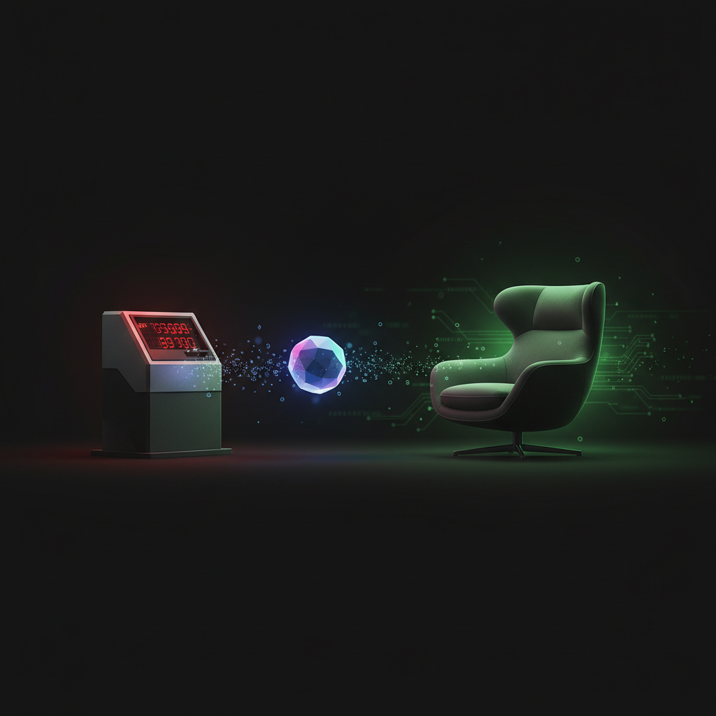 An AI agent moving off the metered pay-per-token API and onto the flat-rate subscription human seat