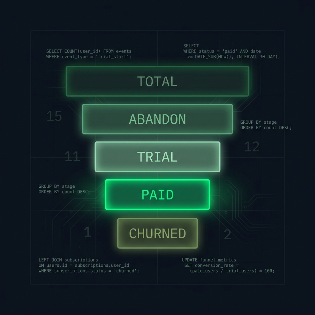 AI agent redesigning the Newton admin dashboard as a 5-stage customer funnel