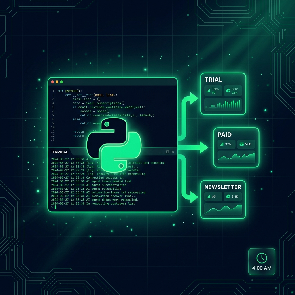AI agent rewriting Newton's Brevo email list sync from event-driven to state-driven