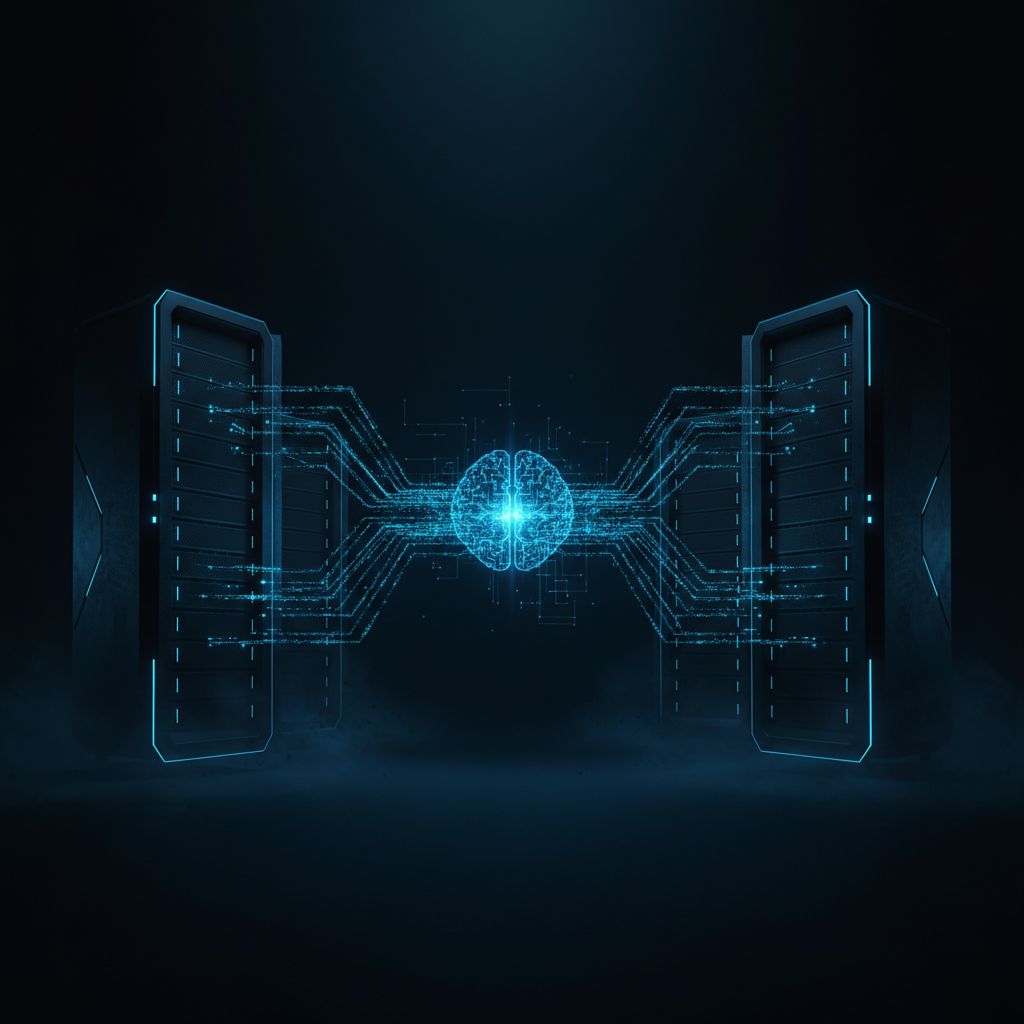 AI agent deployed across two servers with shared brain